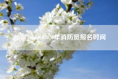 崇左2020年消防员报名时间