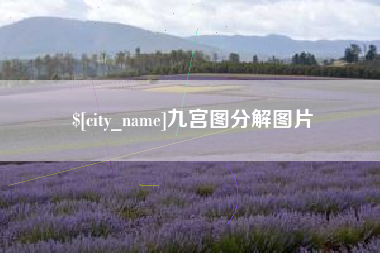 崇左九宫图分解图片