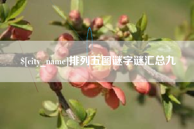 崇左排列五图谜字谜汇总九