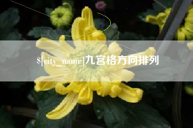 崇左九宫格方向排列
