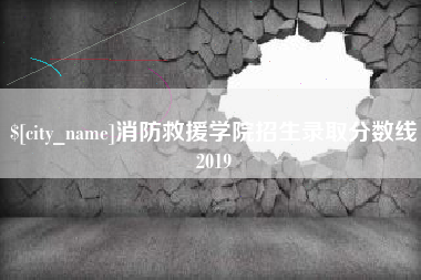 崇左消防救援学院招生录取分数线2019