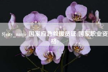 崇左国家应急救援员证(国家职业资格)