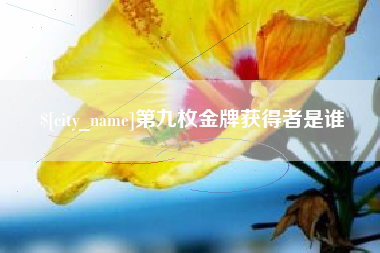 崇左第九枚金牌获得者是谁