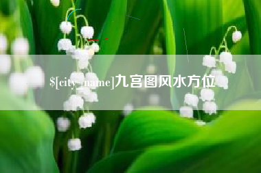 崇左九宫图风水方位