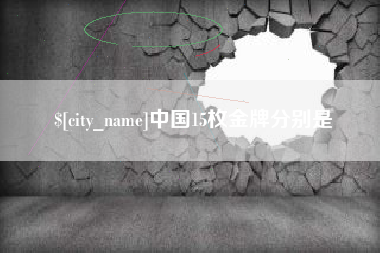 崇左中国15枚金牌分别是