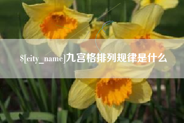 崇左九宫格排列规律是什么