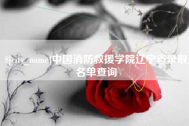 崇左中国消防救援学院辽宁省录取名单查询