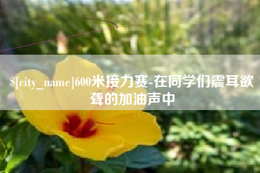 崇左600米接力赛-在同学们震耳欲聋的加油声中