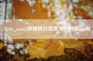 崇左中国执行信息公开网有app吗