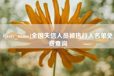 崇左全国失信人员被执行人名单免费查询
