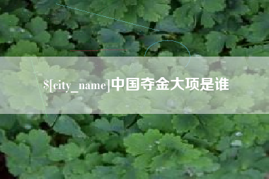 崇左中国夺金大项是谁