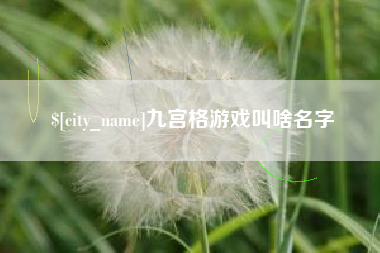 崇左九宫格游戏叫啥名字