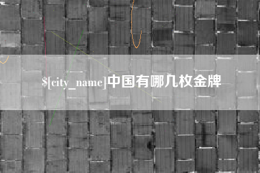 崇左中国有哪几枚金牌