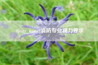 崇左消防专业视力要求