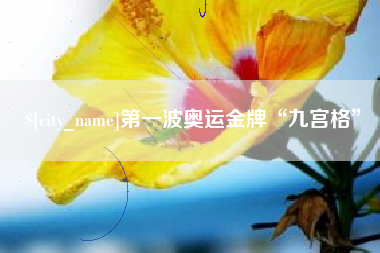崇左第一波奥运金牌“九宫格”