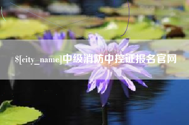 崇左中级消防中控证报名官网