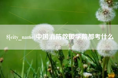 崇左中国消防救援学院都考什么