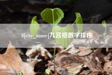 崇左九宫格数字排序