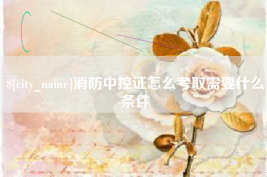 崇左消防中控证怎么考取需要什么条件