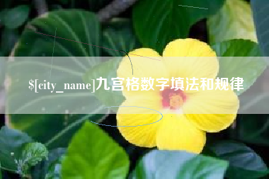 崇左九宫格数字填法和规律