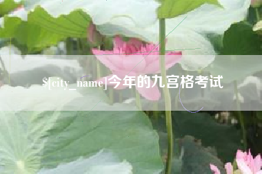 崇左今年的九宫格考试
