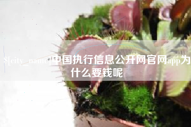 崇左中国执行信息公开网官网app为什么要钱呢