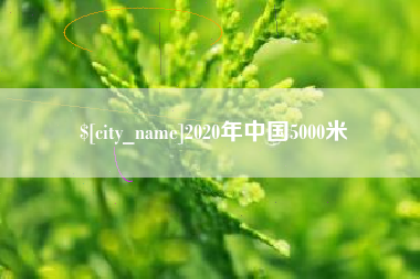 崇左2020年中国5000米