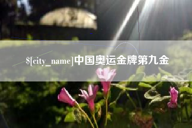崇左中国奥运金牌第九金